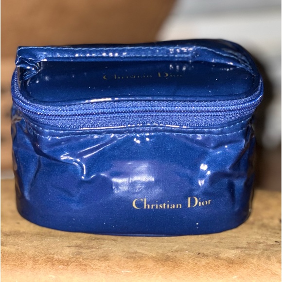 Christian Dior NIB VIP Blue Patent-like Cosmetic Vanity or Pouch - Picture 4 of 16